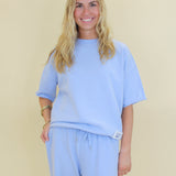 Lulu Mac Short Sleeve Terry Cloth Top
