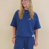Lulu Mac Short Sleeve Terry Cloth Top