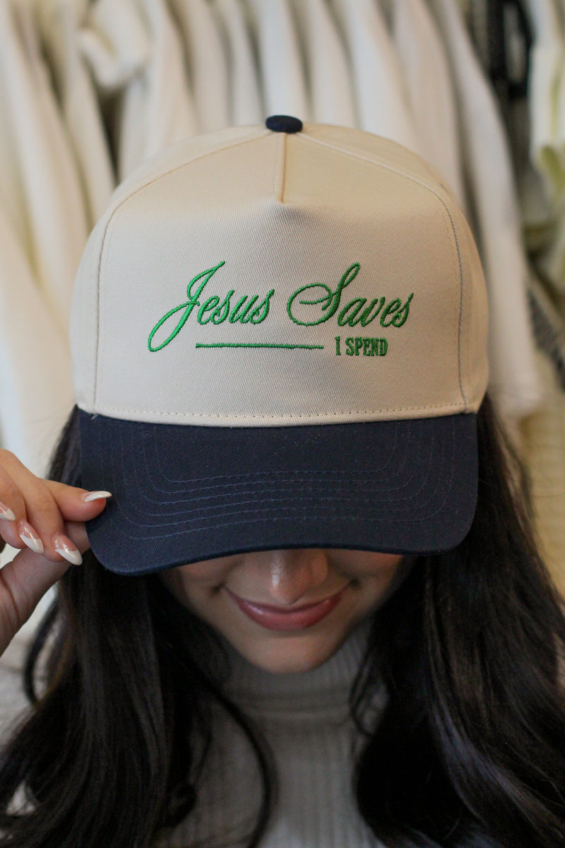 Jesus Saves I Spend Trucker Hat