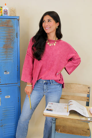 Abby Acid Wash Sweater