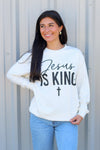 Jesus is King Cross Sweatshirt