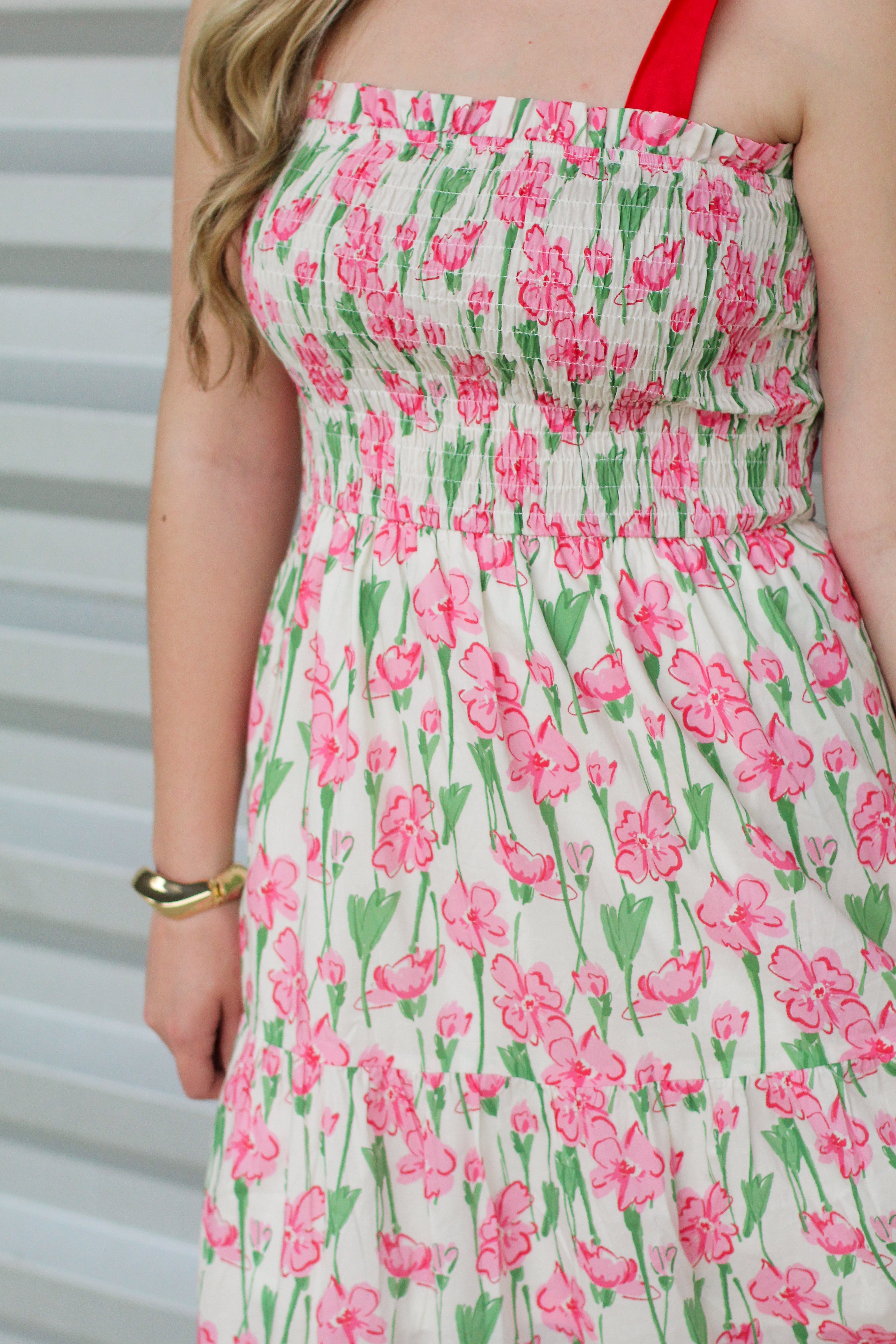 Smocked Very Floral Maxi Dress