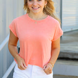Kate Cuffed Sleeve Top