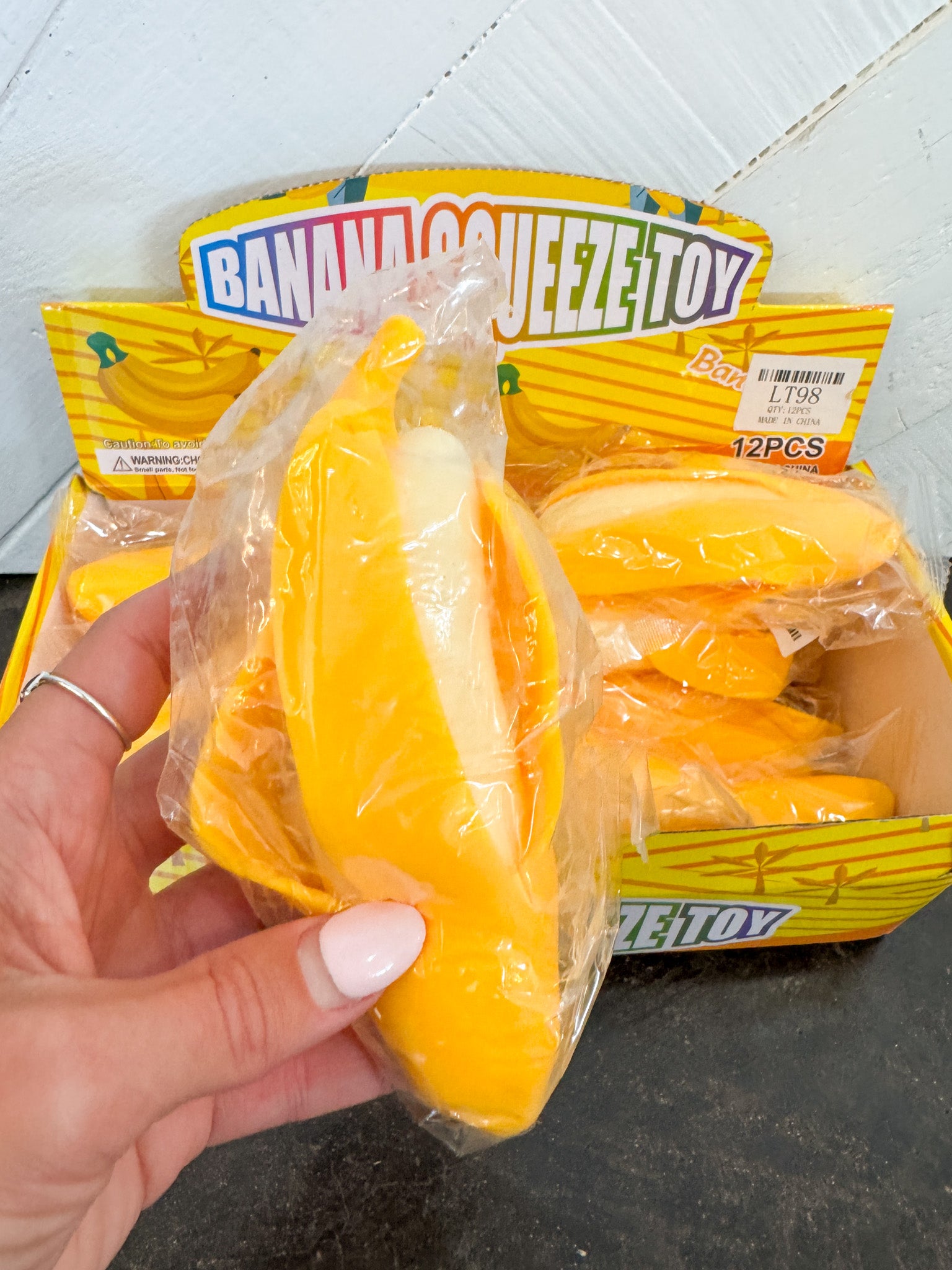 Banana Peel Squishy Toy