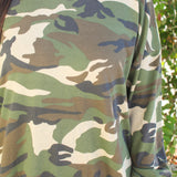 Camo Oversized Mock Neck Top