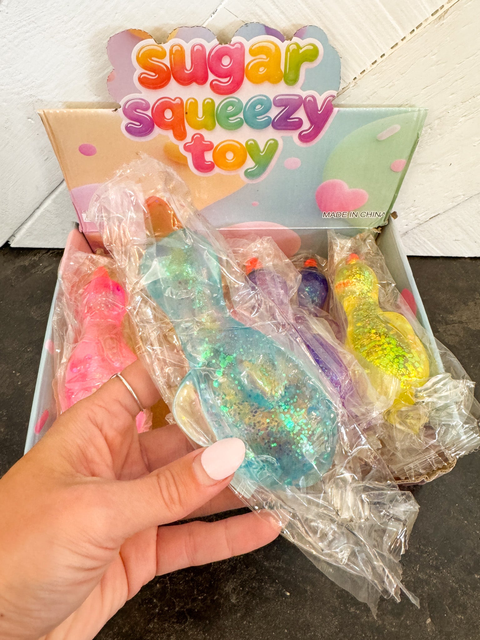 Glitter Duck Squishy Toy