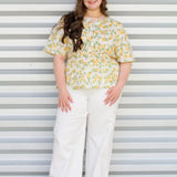 Pretty Peplum Floral Top