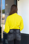 Really Rhinestone Bodysuit-Chartreuse
