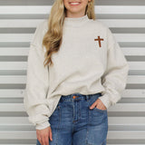 Jesus Saves Reversible Mock Neck Sweatshirt