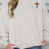 Jesus Saves Reversible Mock Neck Sweatshirt