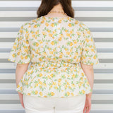 Pretty Peplum Floral Top