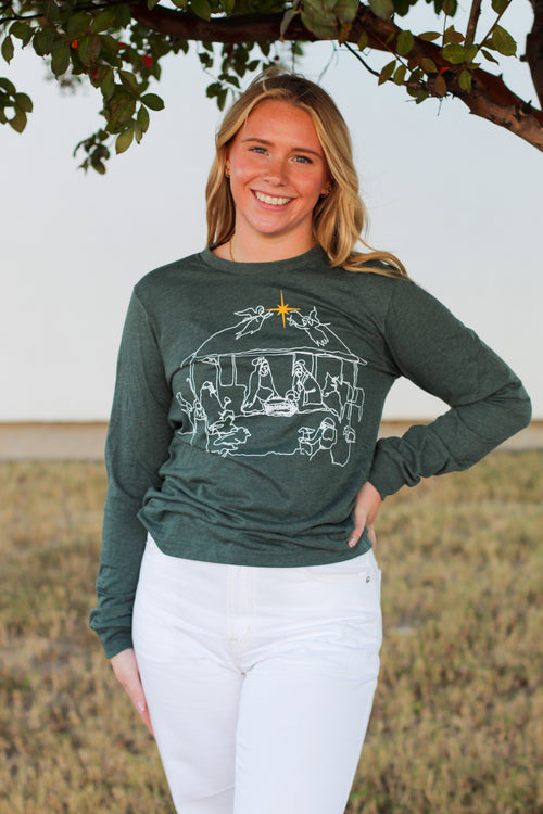 Mr. P's Nativity Long Sleeve Tee