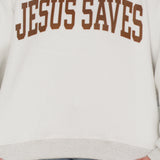 Jesus Saves Reversible Mock Neck Sweatshirt