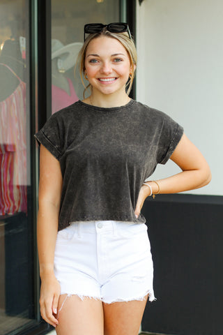 Kate Cuffed Sleeve Top