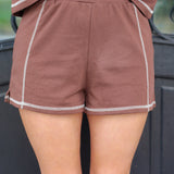 Comfy Contrast Stitch Shorts