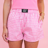 Lulu Mac Gingham Boxer Shorts