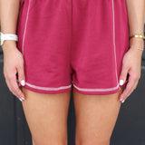 Comfy Contrast Stitch Shorts