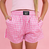 Tween Lulu Mac Gingham Boxer Shorts
