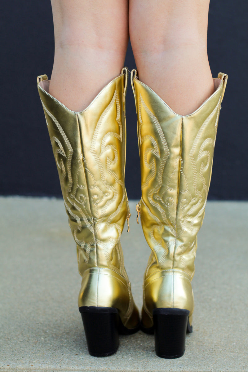 Arizona Boots-Gold