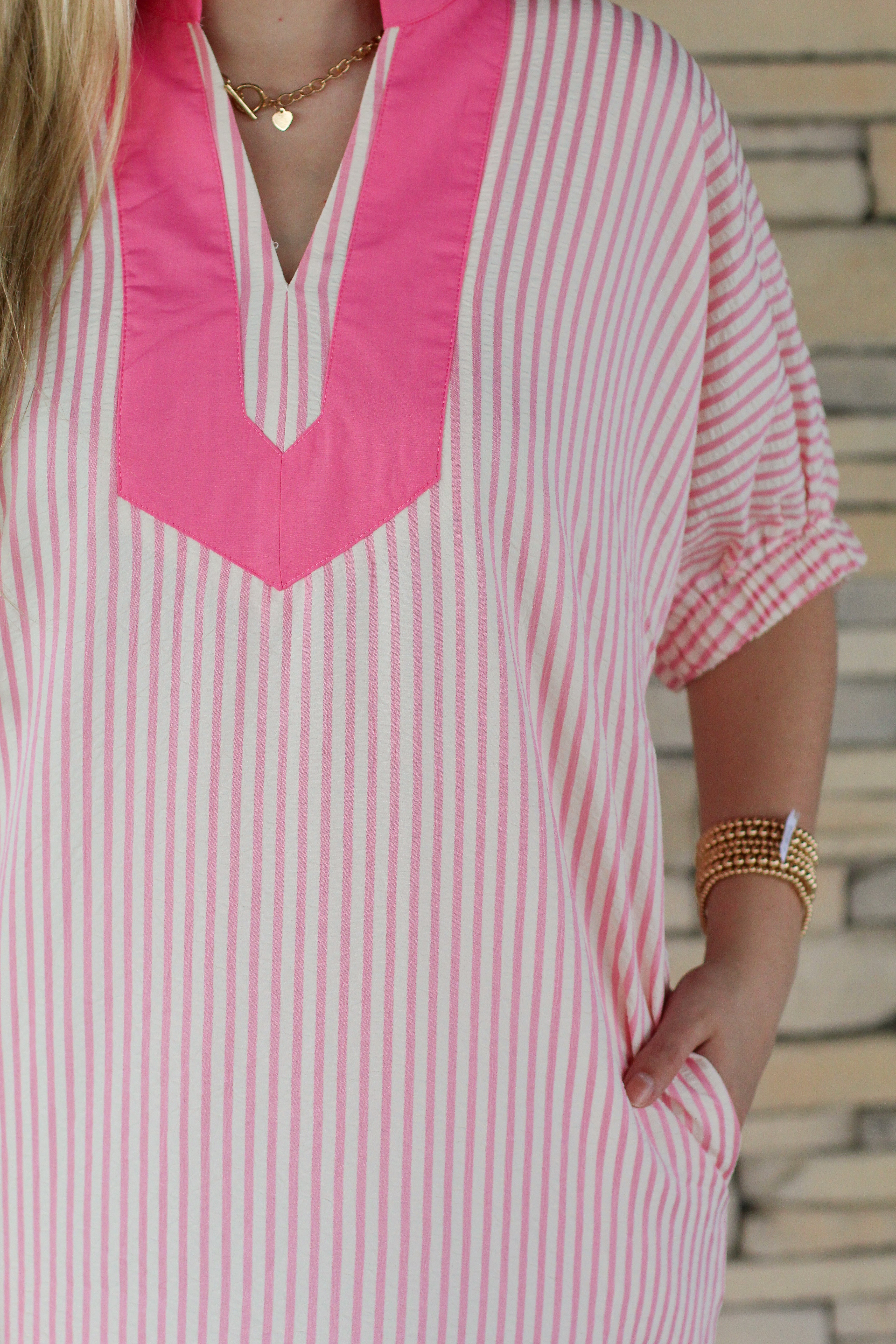 Cutest Stripe Midi Dress