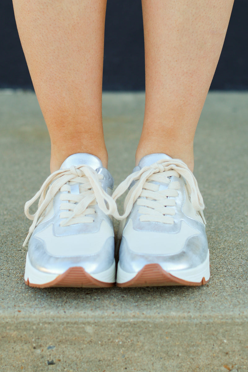 Kaitlyn Sneakers-Silver