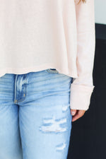 Favorite Long Sleeve Tee-Pale Pink