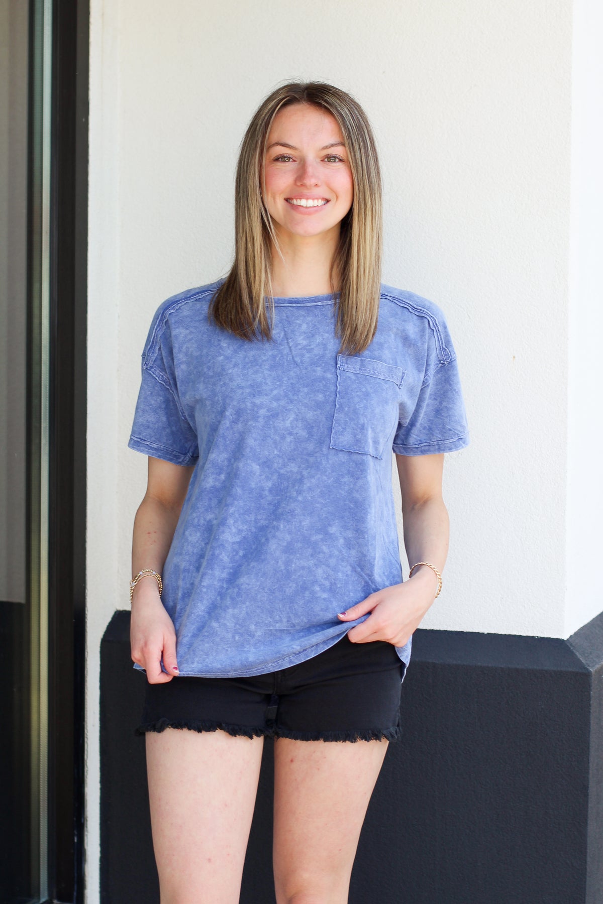 Casual Girl Pocket Top