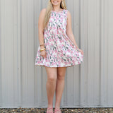 Denim & Flowers Shift Dress