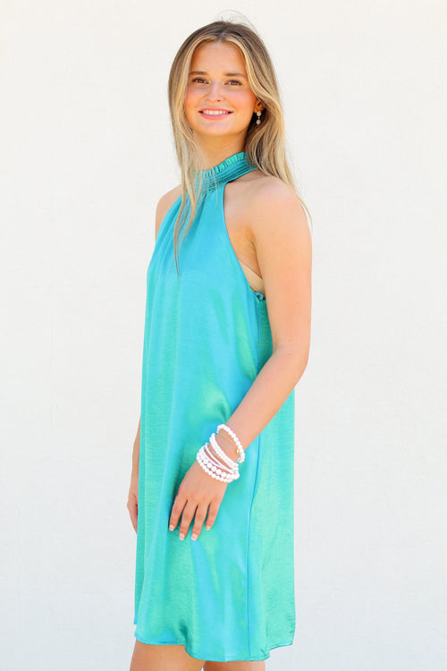 Lost in a Dream Dress-Teal