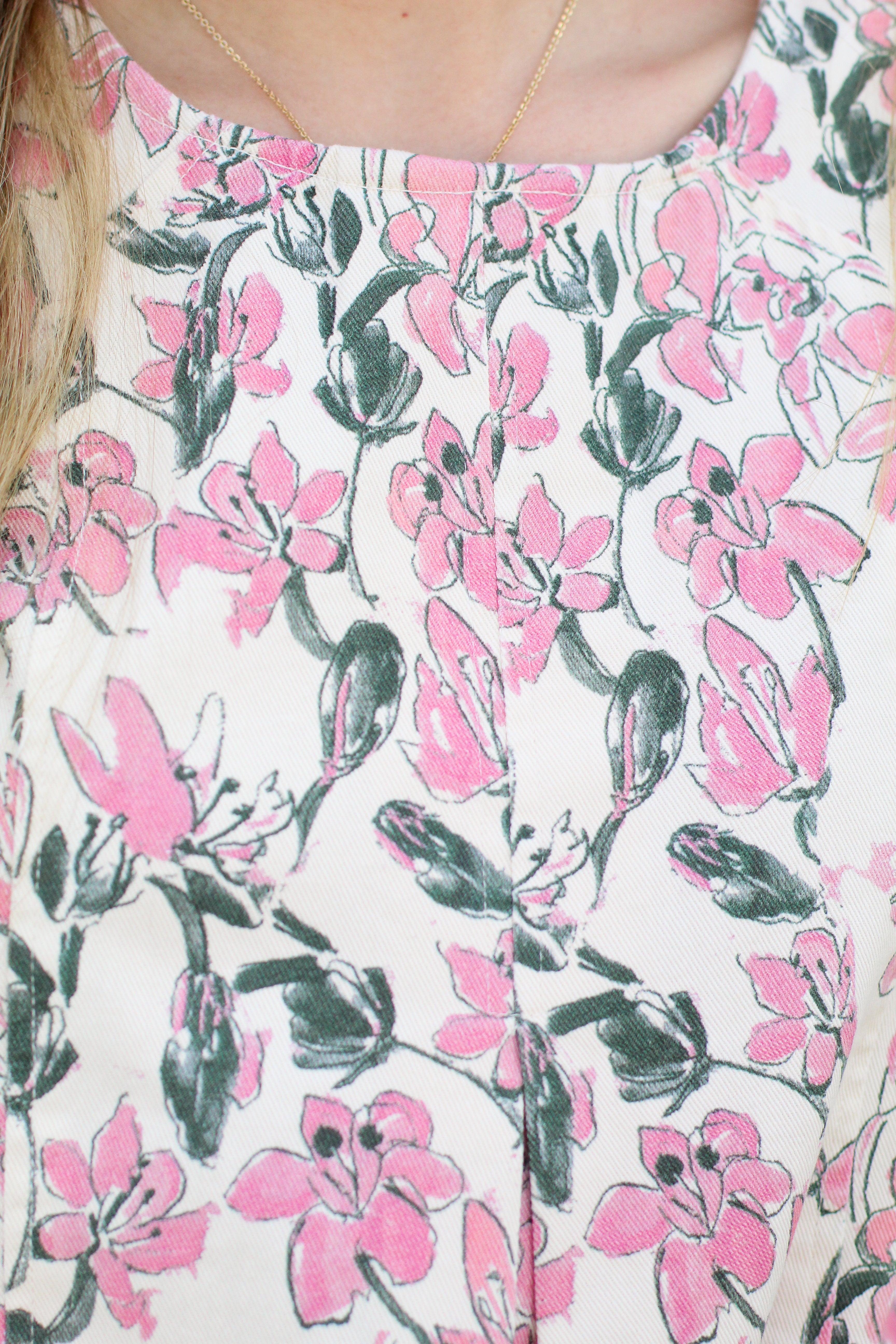 Denim & Flowers Shift Dress