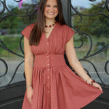 Fancy Button Dress