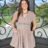 Fancy Button Dress