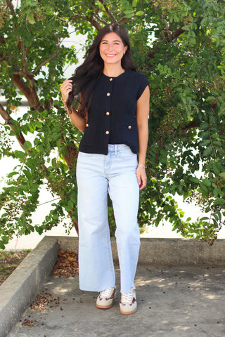 Gold Embellishments Sweater Vest