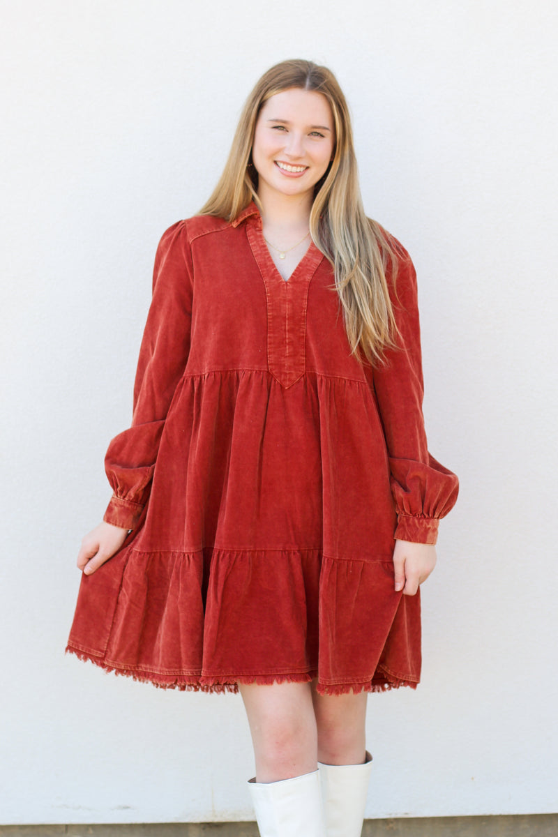 Corduroy Girly Dress