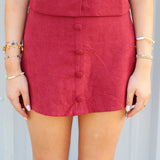 This is it Suede Skirt