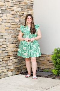 Tiered Floral Dress
