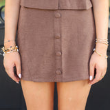 This is it Suede Skirt