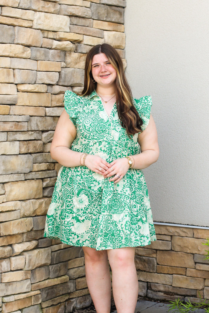 Tiered Floral Dress