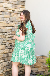 Tiered Floral Dress