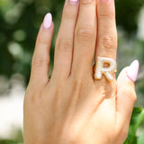 Bling Bubble Initial Ring