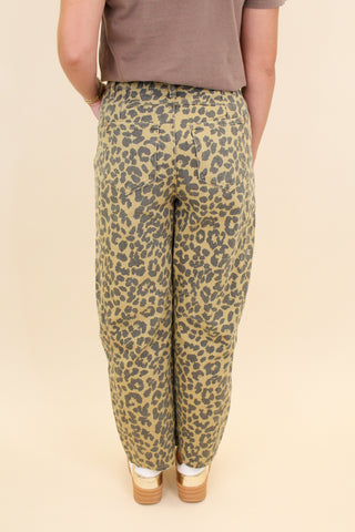 Leopard Barrel Jeans