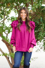 Back in Time Top-Magenta
