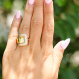 Bling Bubble Initial Ring
