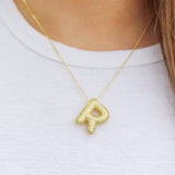Bling Bubble Initial Necklace