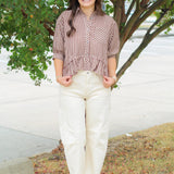 Favorite Gingham Babydoll Top