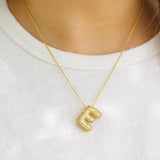 Bling Bubble Initial Necklace
