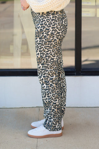 The Lena Leopard Jeans