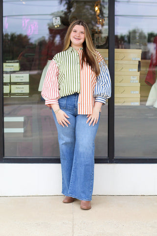 All the Colors Stripe Top