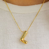 Bubble Initial Necklace