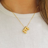Bubble Initial Necklace